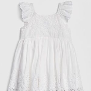 Baby Gap 3-6 Month White Dress